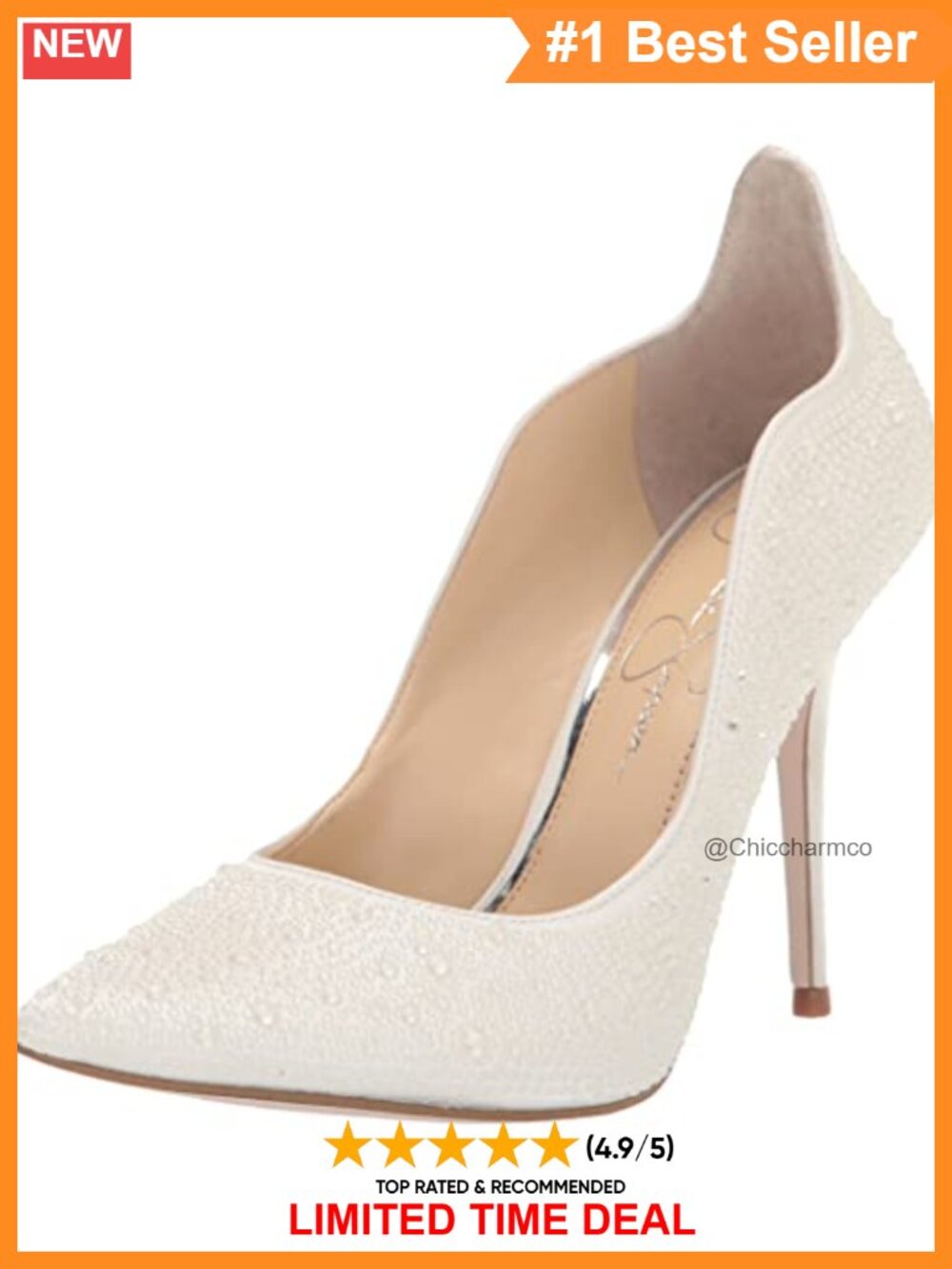 Pointed Toe Stiletto Pump Slingback Evening Dress Shoe